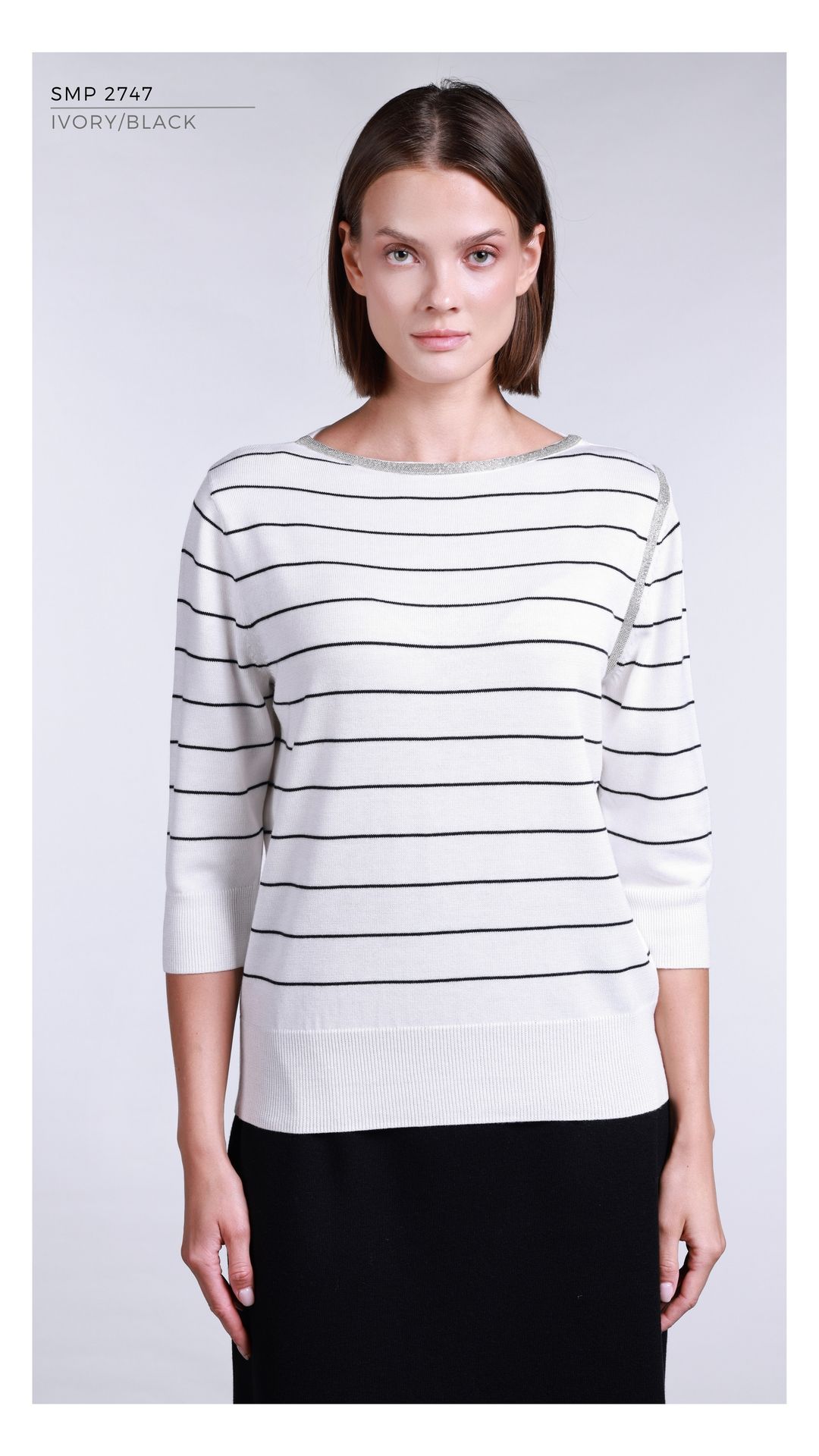 SMP2747 - IVORY/BLACK