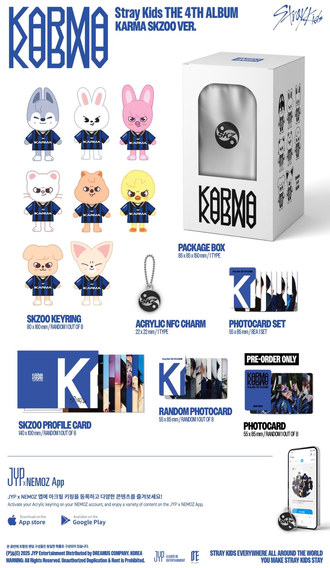 (With POB) Stray Kids The 4th Album KARMA SKZOO Verz