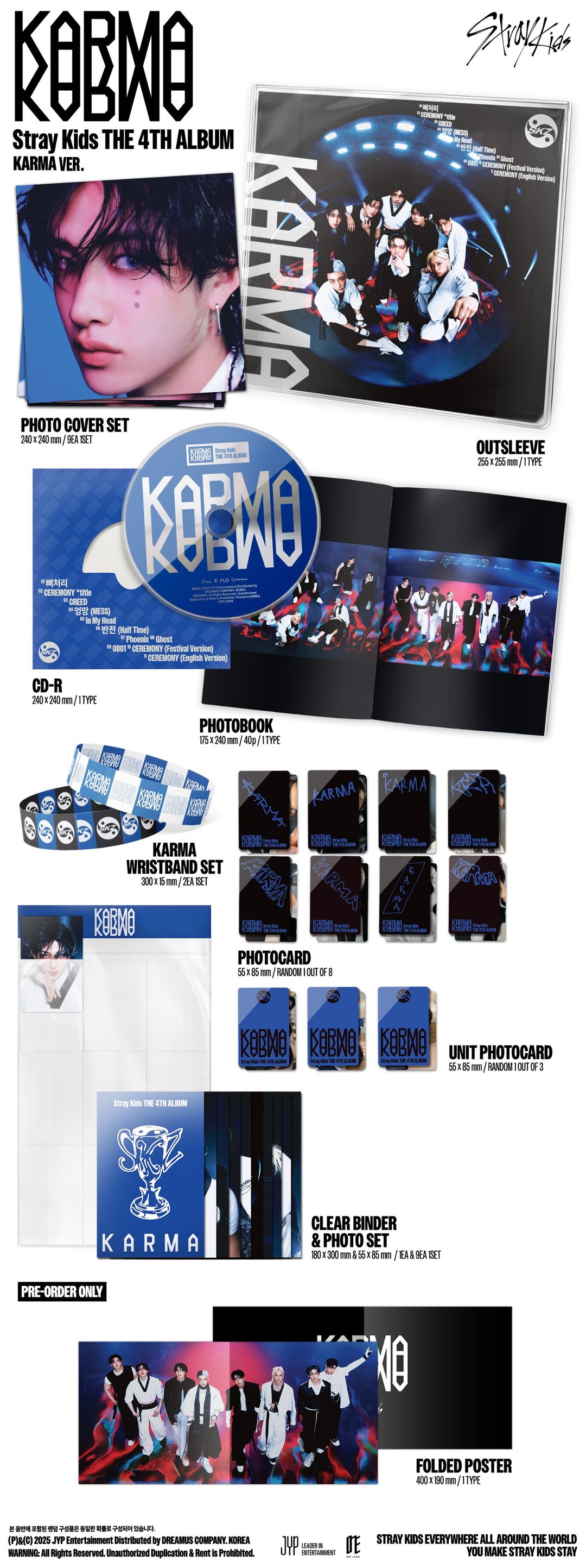 (With POB) Stray Kids The 4th Album KARMA - KARMA LIMITED VER