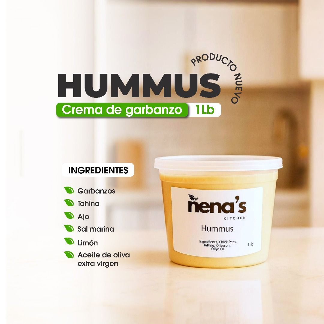🥙 Hummus Artesanal / Handmade Hummus Crema de Garbanzos - 1 LB