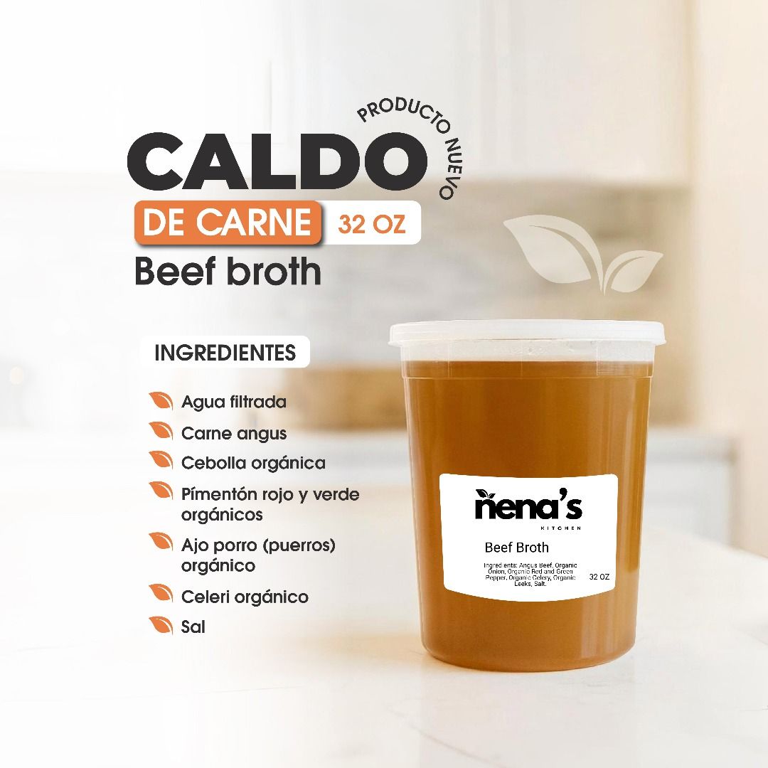 🥣 🥩 Caldo Concentrado de Res / Beef Broth – 32 oz 