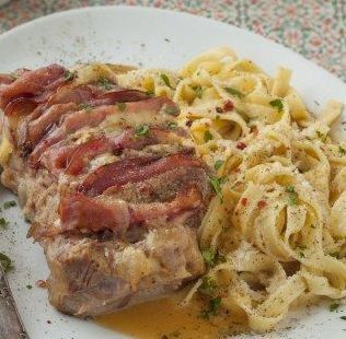 Rôti de veau orloff et Tagliatelles 