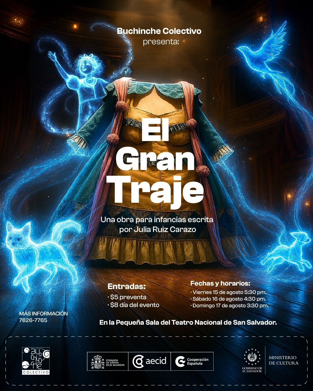 El Gran Traje, domingo 17 de agosto, 3:30 PM