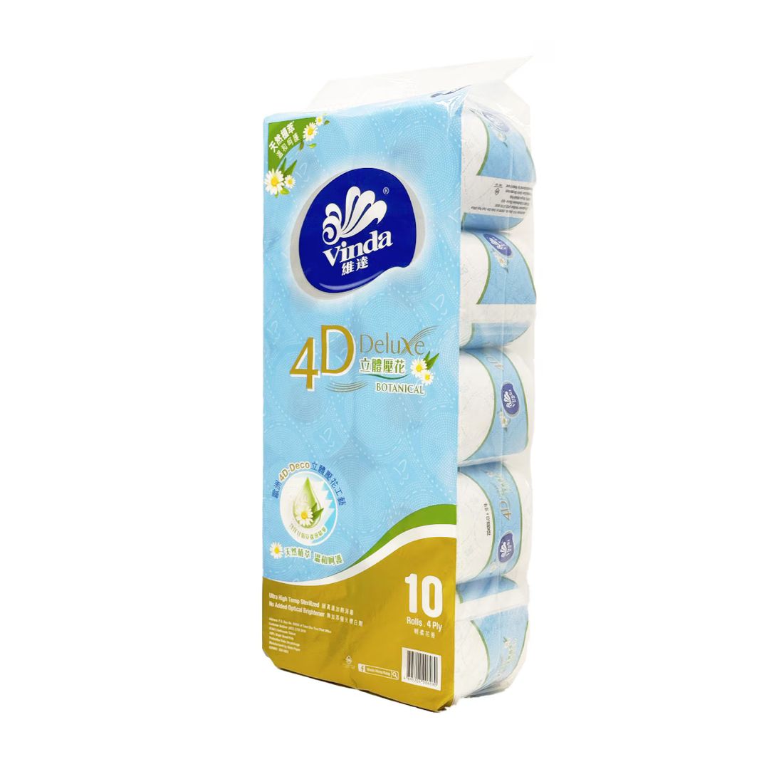 Vinda Dlx 4D 4ply Bathroom Tissue (Botanical)