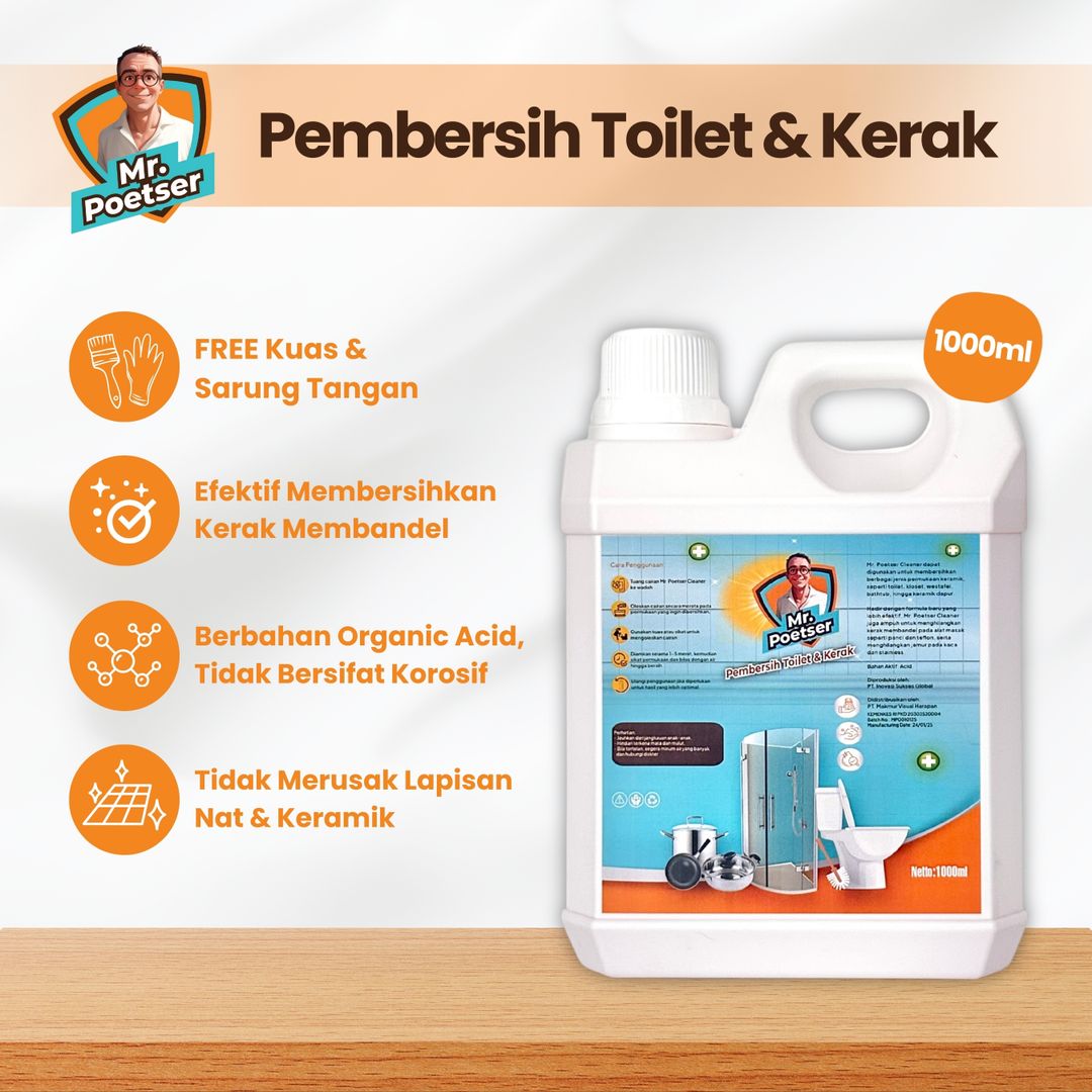 MR POETSER PEMBERSIH TOILET & KERAK 1 LITER