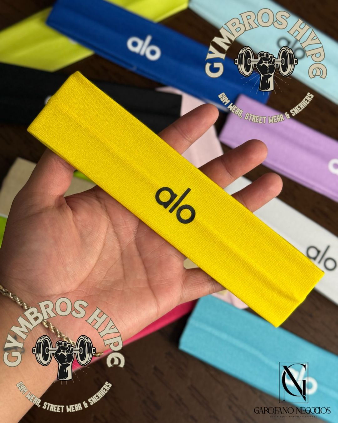 Head band Alo yellow/black