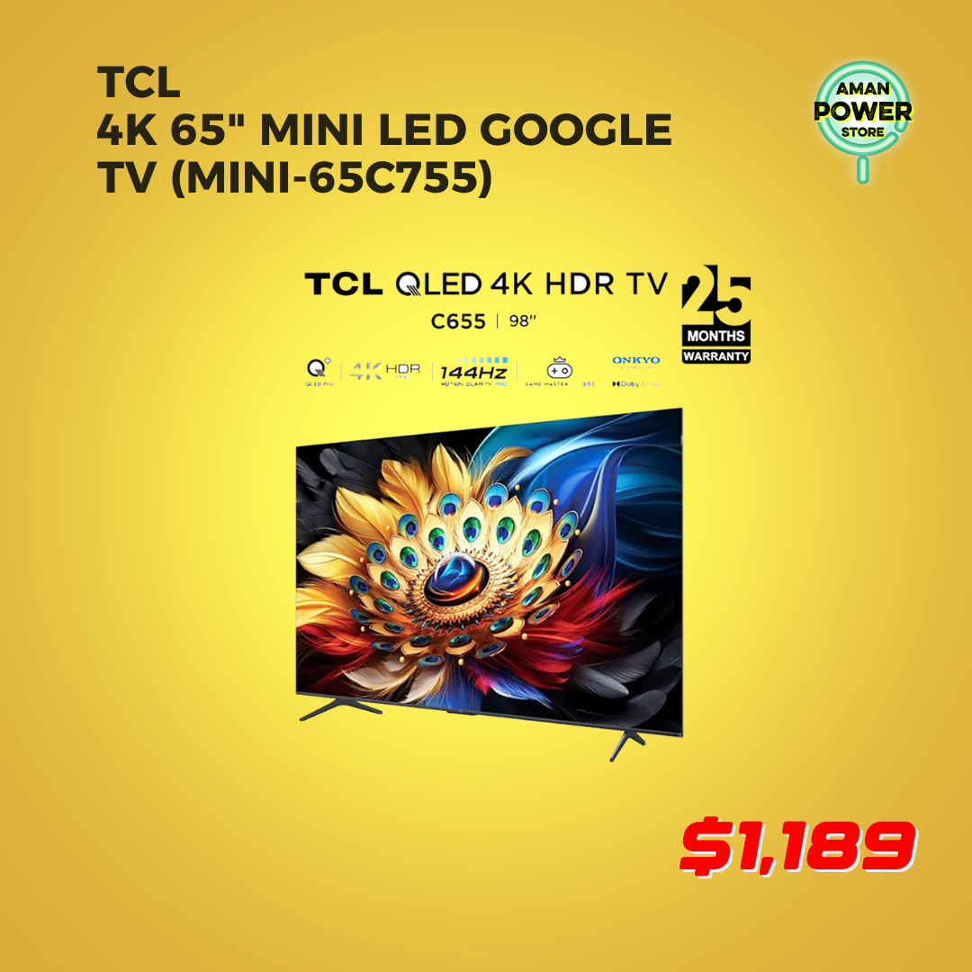 TCL 4K Q LED GOOGLE TV WITH 120HZ GAME ACCELERATOR (QLED-85C655)