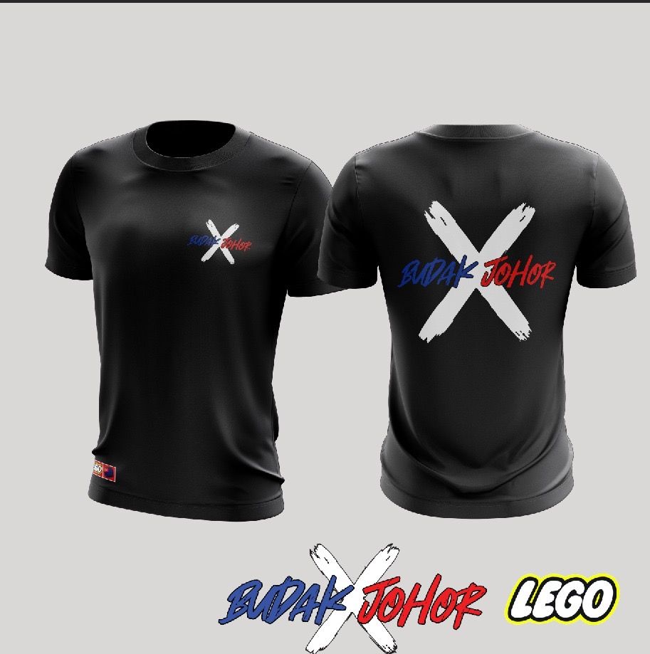 TSHIRT COTTON BUDAK JOHOR 2025 BLACK
