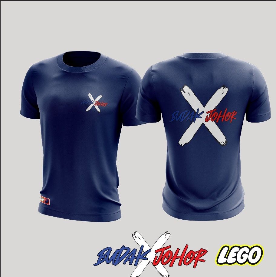 TSHIRT COTTON BUDAK JOHOR 2025 BLUE