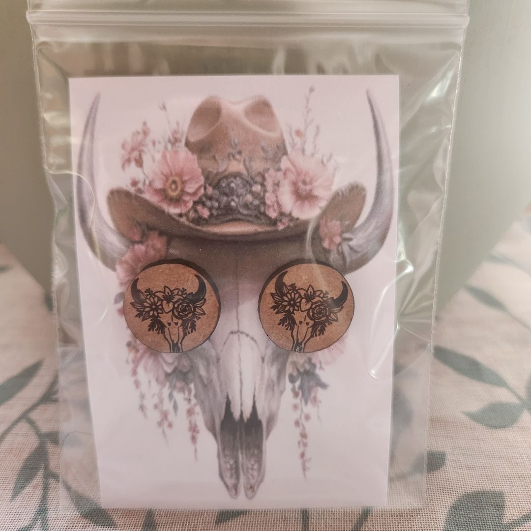 Boho Skull Round