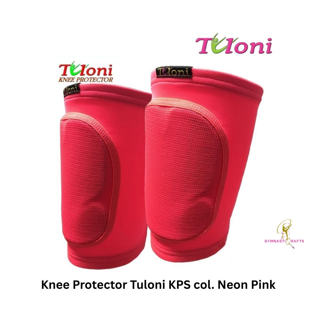 TULONI | Professional Rhythmic Gymnastics Knee Protector - color NEON PINK