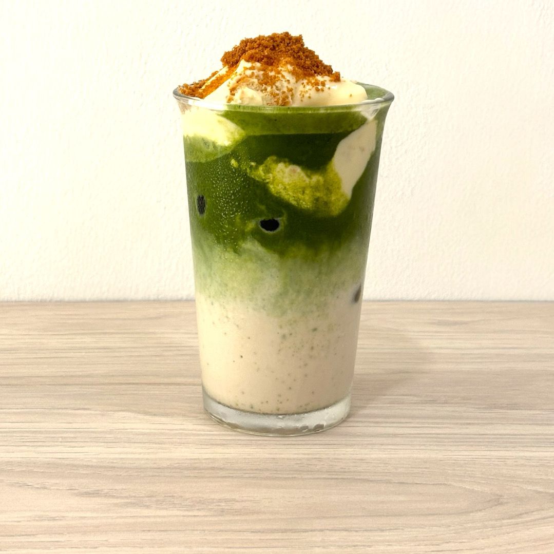 Banana Pudding Matcha Latte