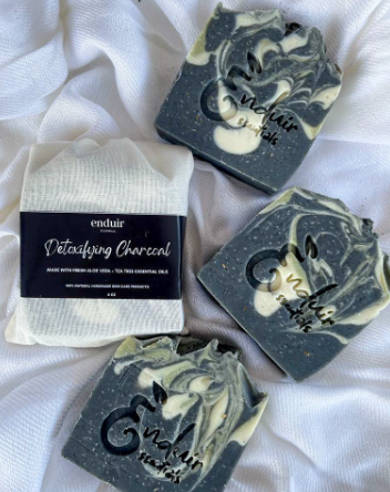 Detoxifying Charcoal + Tea Tree Bar Soap