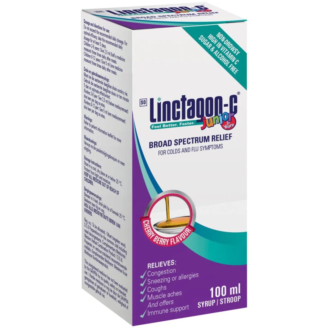 Linctagon C Junior Cold Flu Syrup 100ml