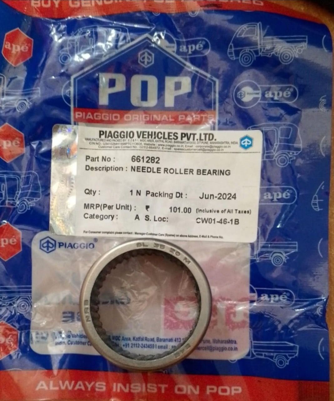 NEEDLE   ROLLER BEARING 661282