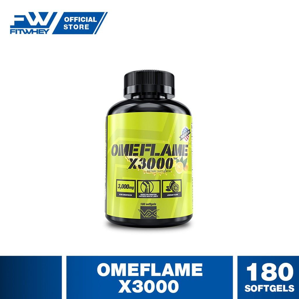 Vitaxtrong Omeflame X3000™ | 100 / 180 Softgels | Ultra-Concentrated Omega-3 Fish Oil 3000mg | EPA & DHA [VX]