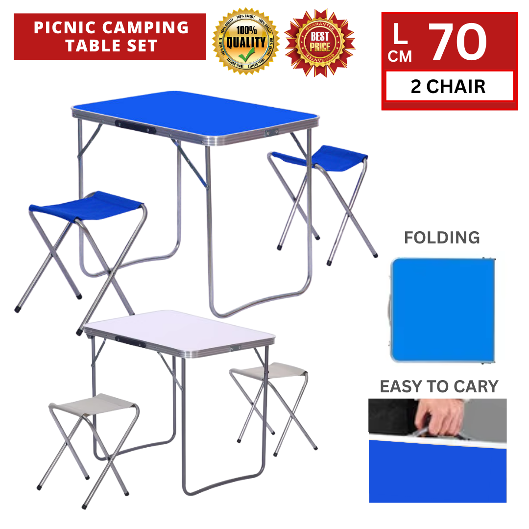 PICNIC CAMPING TABLE SET T70 + 2 CHAIR 