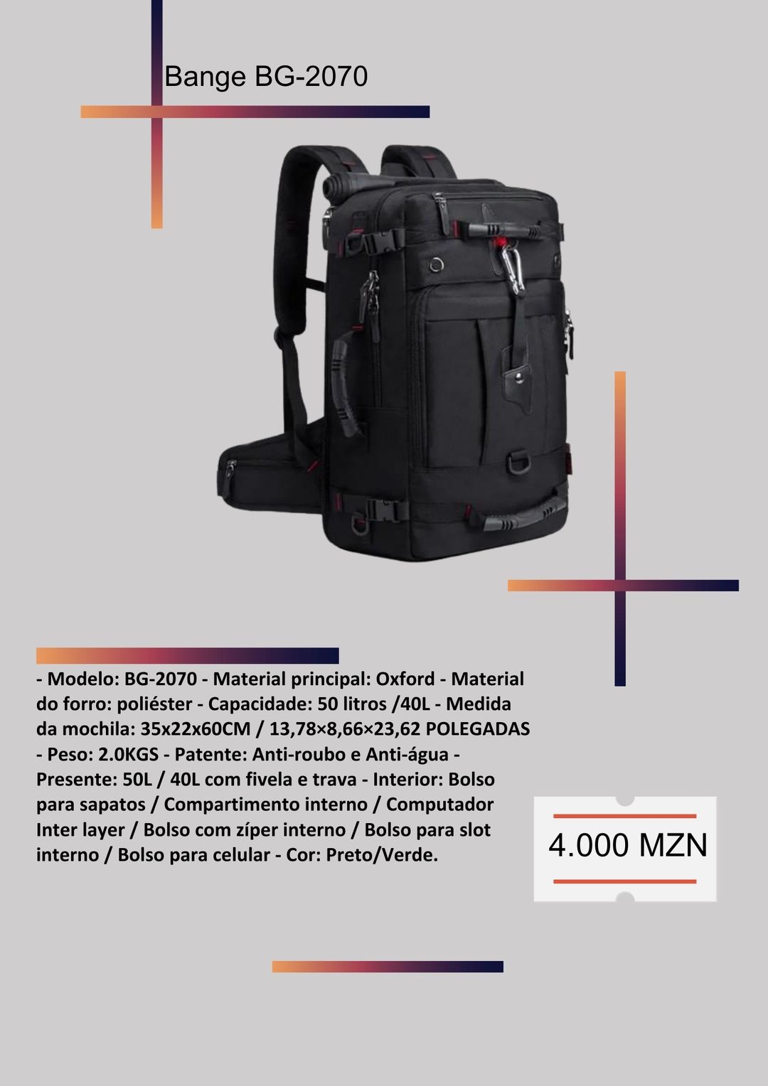 Mochila BAGE-2070