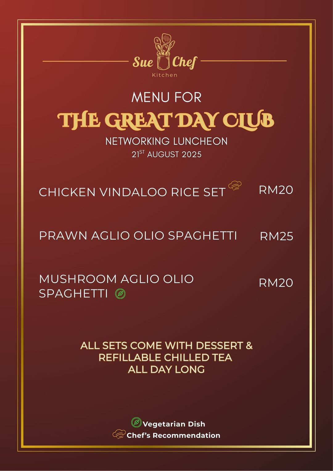 The Great Day Club - Networking Luncheon 21st AUGUST 2025