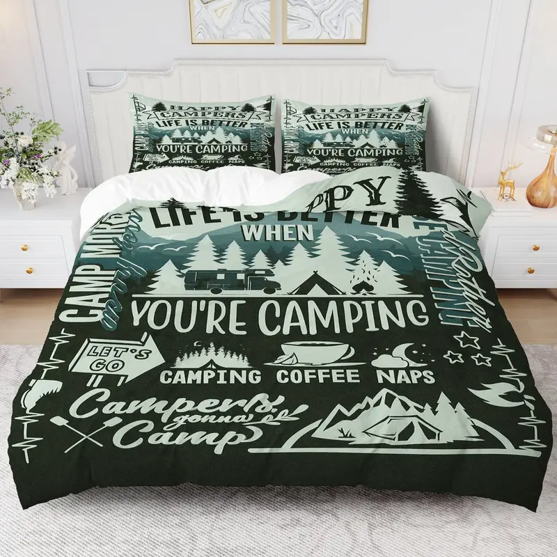 Camping Life Nature  Duvet Set