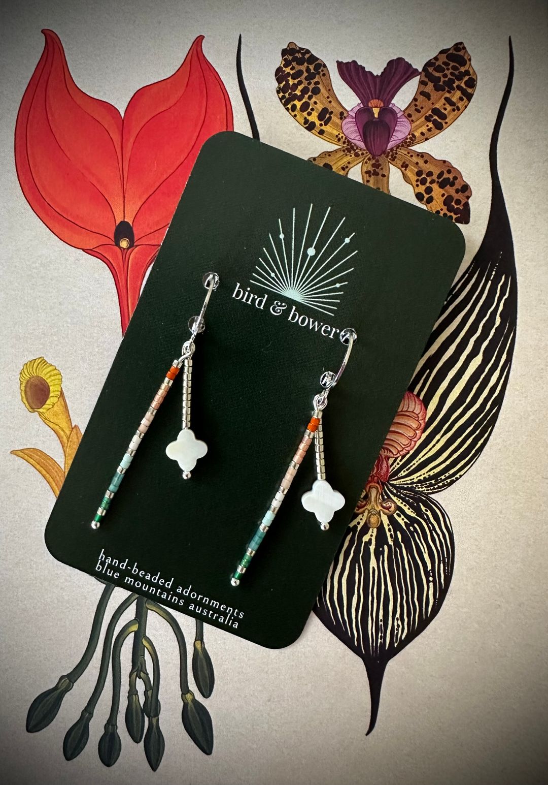 Twig Earrings - with OR without Clover charm