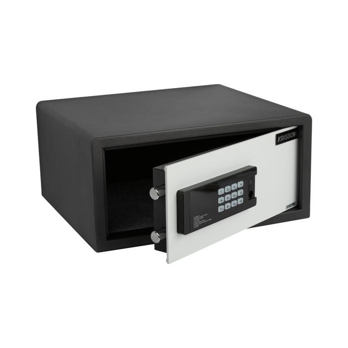 Safebox Krisbow 42x37x20 Cm Brankas Hotel 1.5/4 Mm H2702m - Hitam/putih