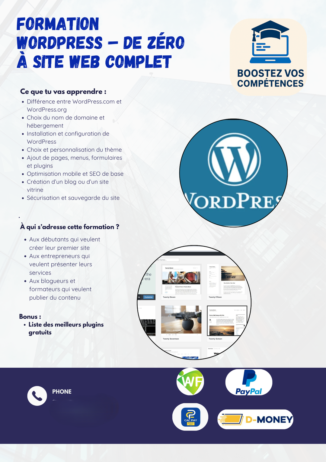 Wordpress: création des sites dynamique 