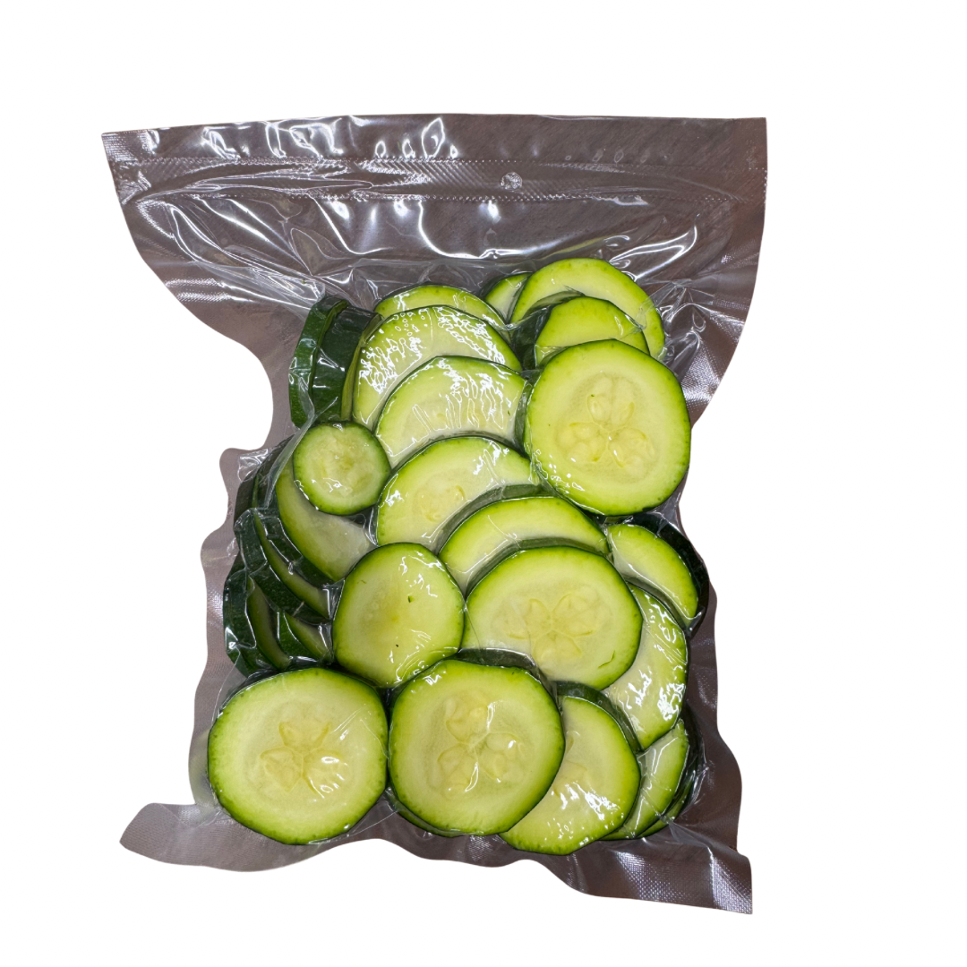 Courgetes em rodelas