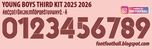 Font Vector Young Boys 3rd Third 2025 2026 kit