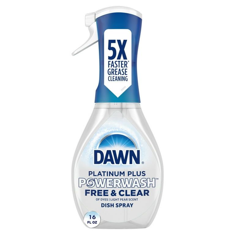 Dawn Powerwash Spray, Dish Soap, Dishwashing Liquid, Free & Clear, 16 Fl Oz