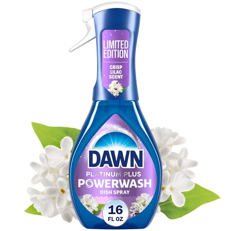 Dawn Powerwash Spray, Dish Soap, Dishwashing Liquid, Crisp Lilac, 16 Fl Oz
