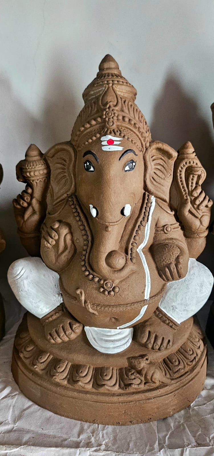 VN12- 11 inches -Non Coloured Ekadanta Ganesha
