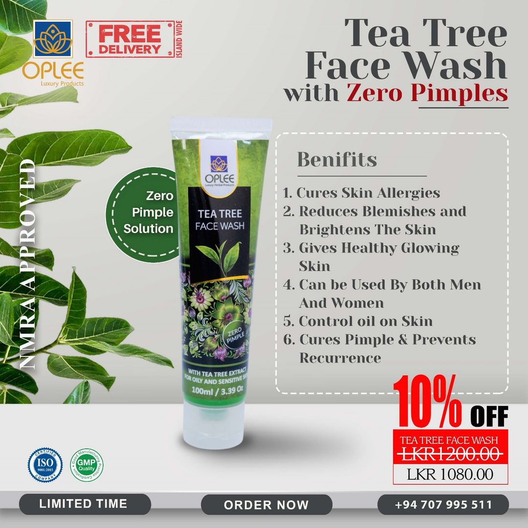 Tea tree face wash