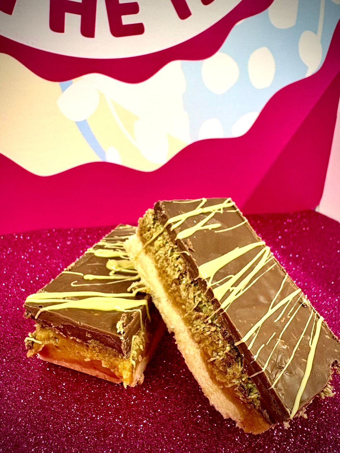 Dubai Pistachio Caramel Slice