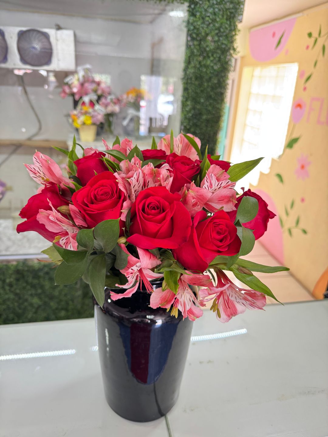 Florero 12 Rosas