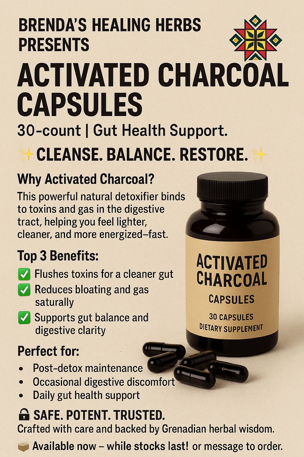 Activated Charcoal Capsules 