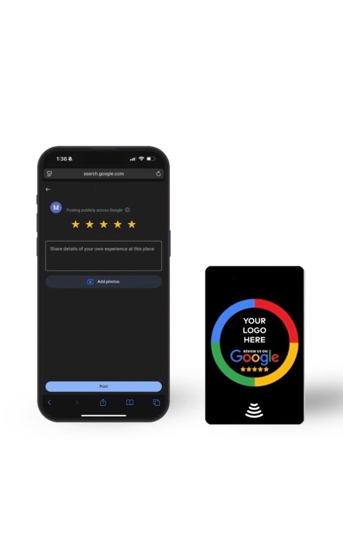 NFC google rating card