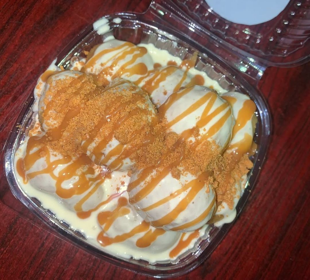 Caramel swirl glaze