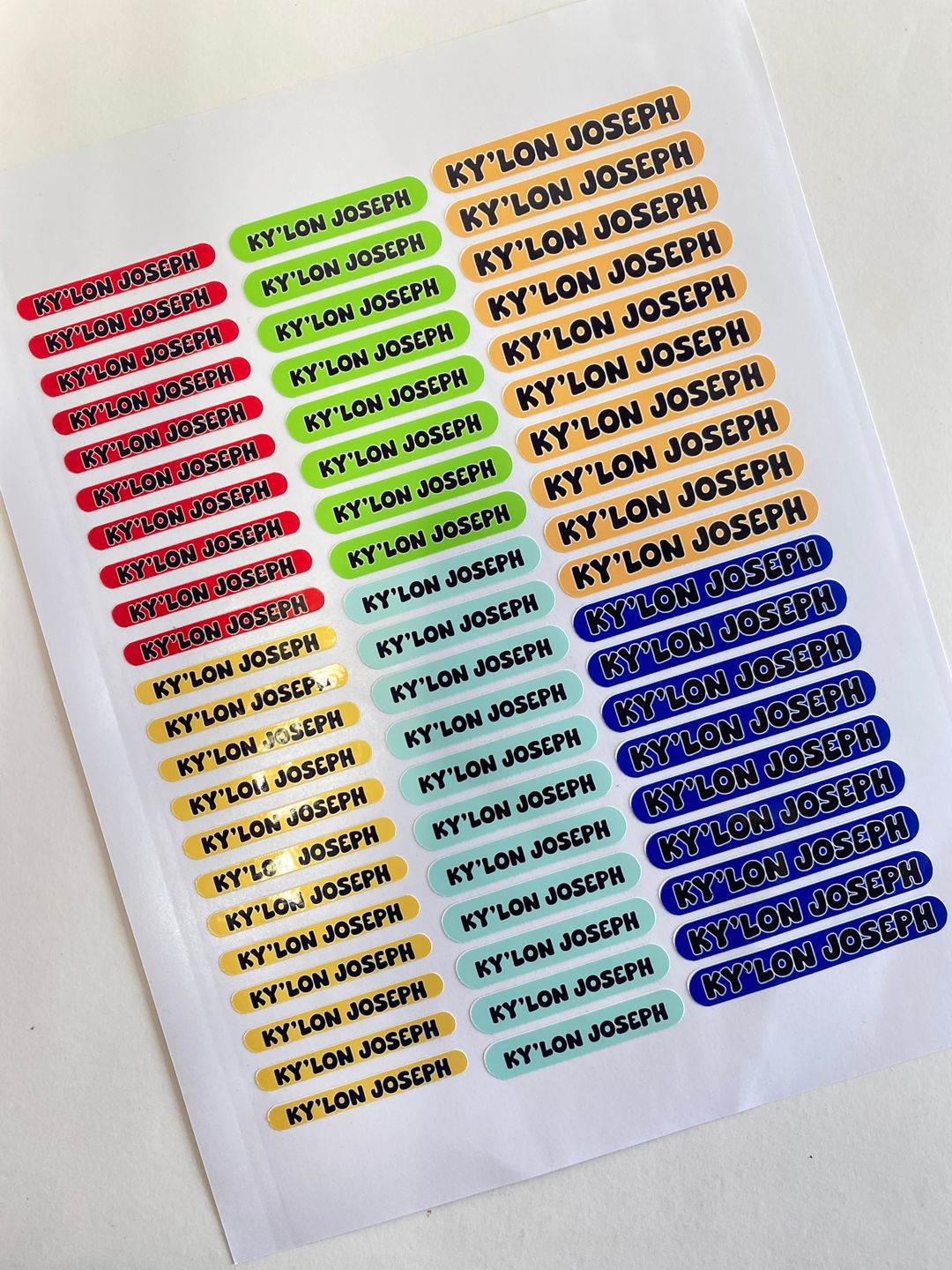 CUSTOM SCHOOL LABELS