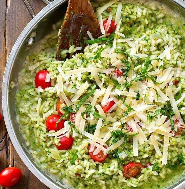 Risotto Pesto capri