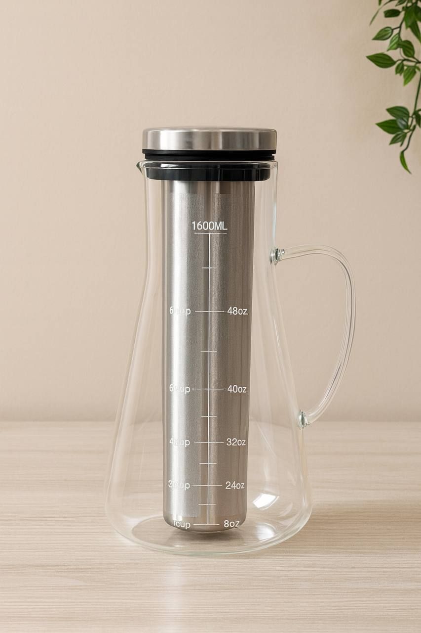 Cold Brew Coffee Maker (Stainless Steel Infuser) - 1600ml