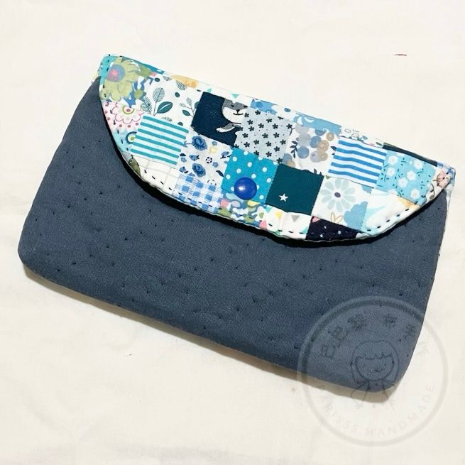 Patchwork 收納袋《藍色》
