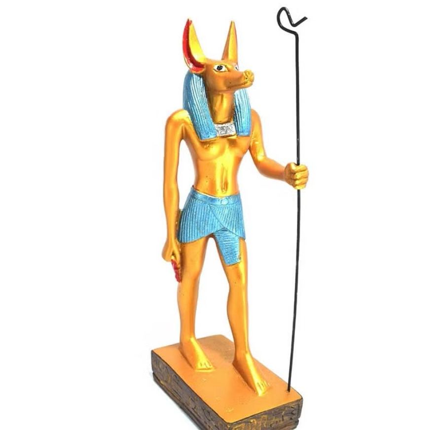 Pharaonic Decorative Egyptian Long Anubis Statue
