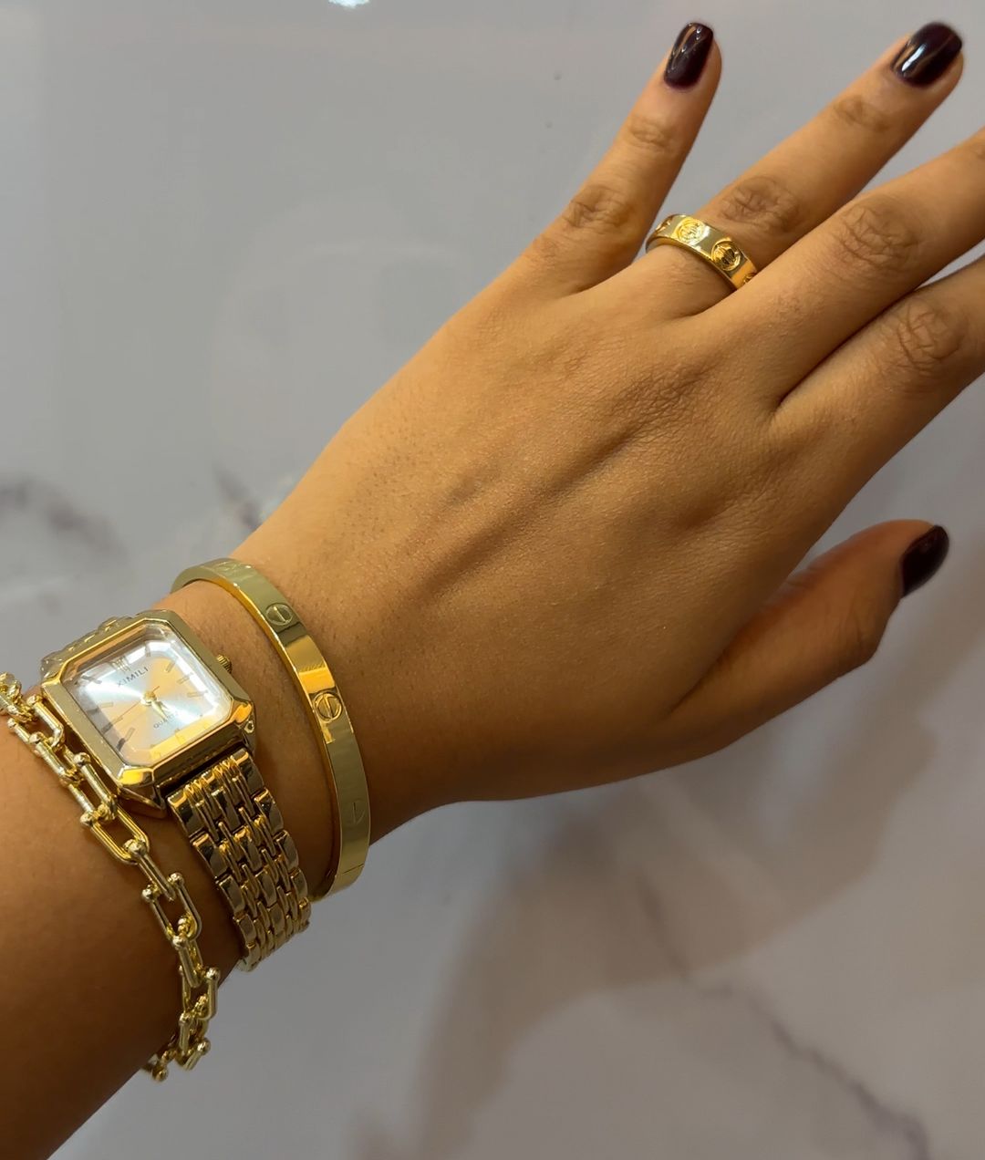 Set Brazalete Love & Anillo