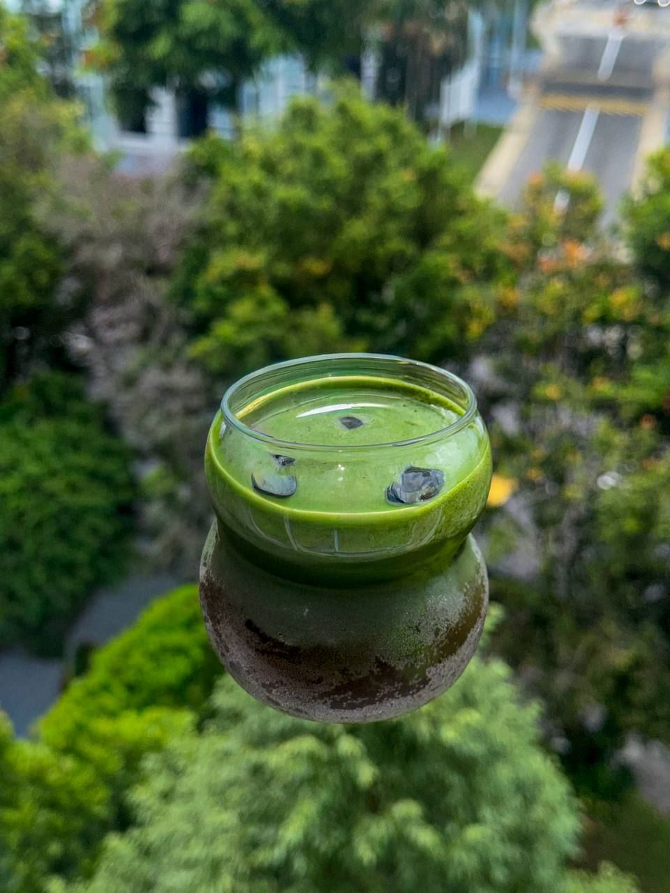 Ribena matcha fizz