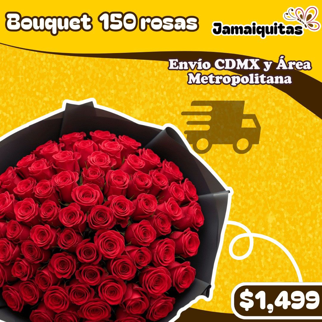 BOUQUET 150 ROSAS