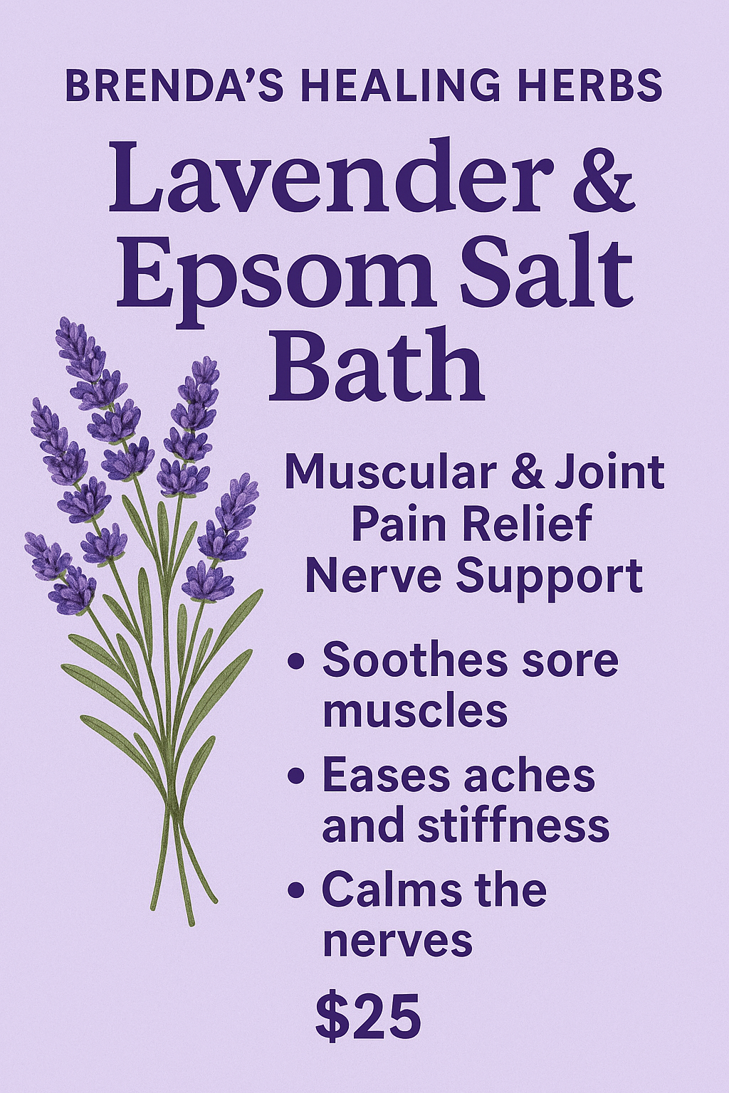 Lavender & Epsom Salt Bath 