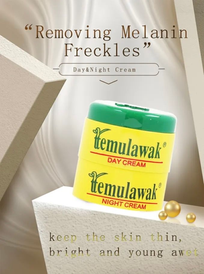 Temulawak Day And Night Cream Dark Spot Removal Lightening Whiten Brightening Face Cream