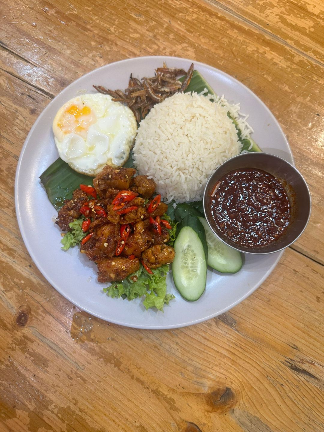 Nasi Lemak Viet PopCorn Chicken