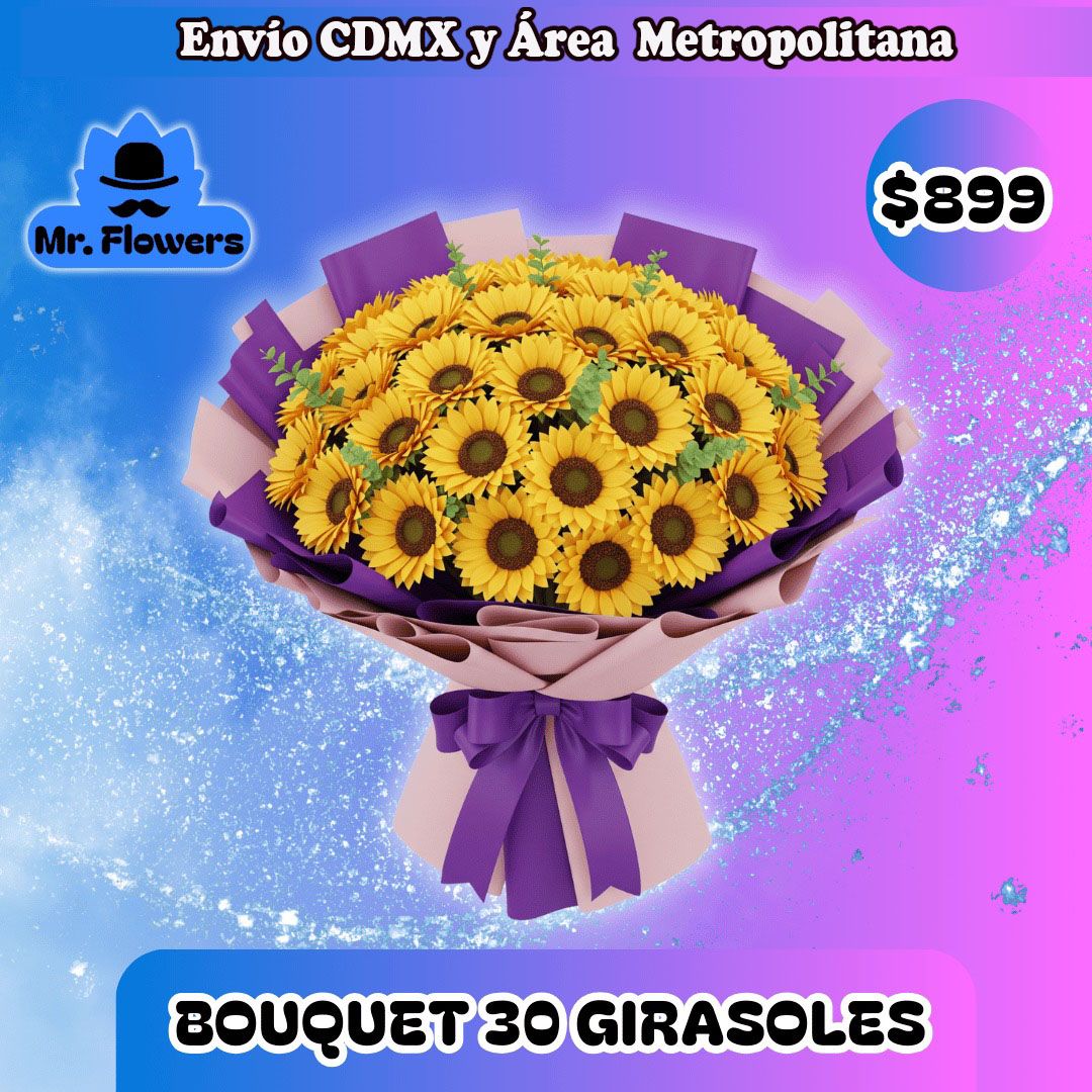 BOUQUET 30 GIRASOLES
